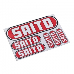 SAITO - Arkusz naklejek (białe)